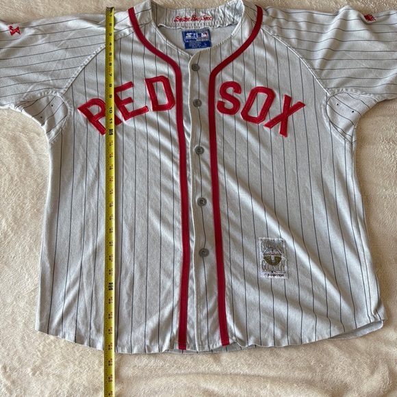 Vintage Starter Boston Red Sox Pinstripe Jersey Size Large - Picture 5 of 7